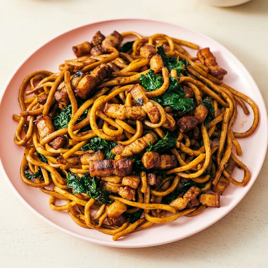 Shanghai noodles at Wok House Restaurant in Winnipeg, MB